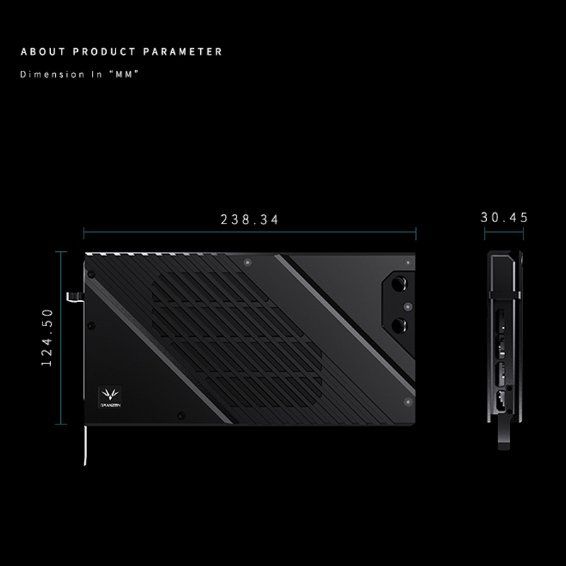 Granzon Water Block for PNY RT - Rtx 4080 Water Cooling Block recension och pris