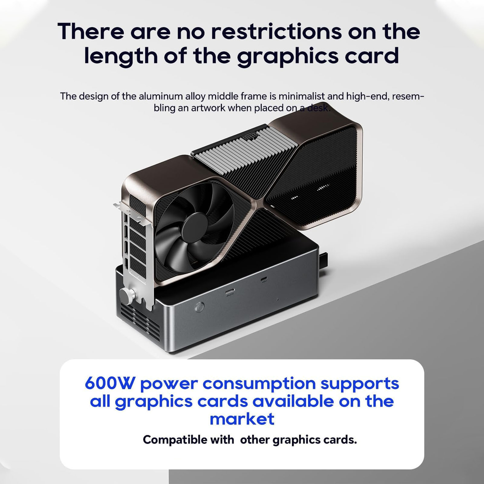 800W PSU PCIe 4.0 X4 External  - Oculink Gpu Dock Station recension och pris